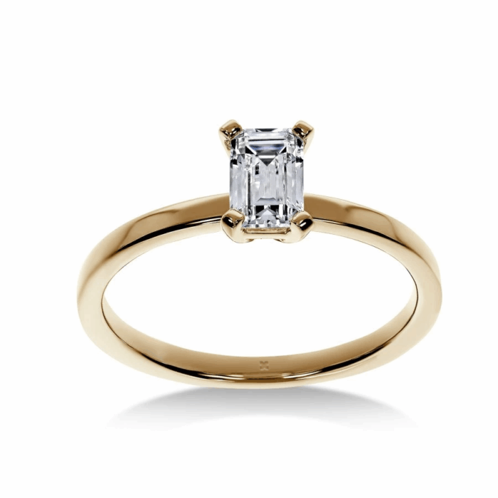 Mon Coeur - Bague de Fiançailles Diamant Princesse | LeDiamanti Maroc