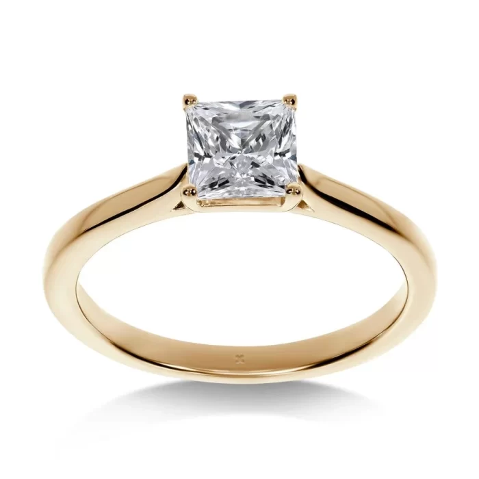 Mon Ange - Bague de Fiançailles Diamant Princesse | LeDiamanti Maroc