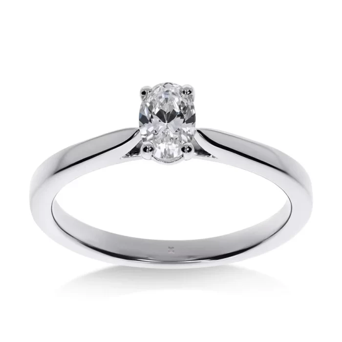 Mon Ange - Bague de Fiançailles Diamant Ovale | LeDiamanti Maroc