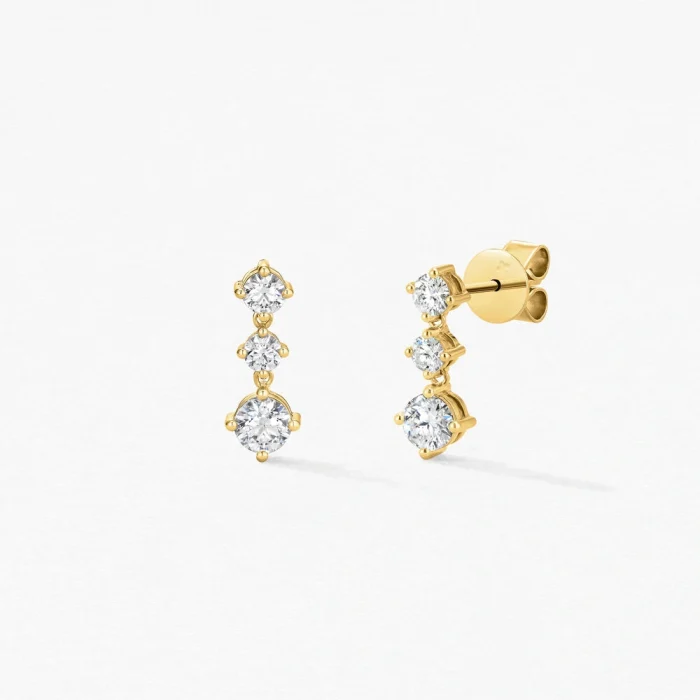 Boucles d'Oreilles Diamant Louvre en Or | LeDiamanti Maroc