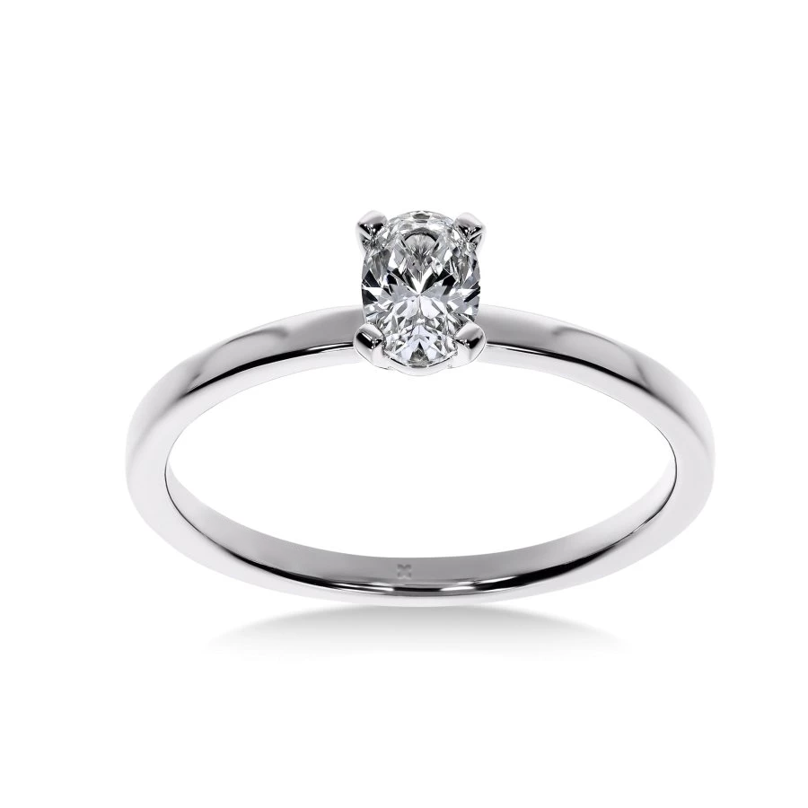 Mon Coeur - Bague de Fiançailles Diamant Rond | LeDiamanti Maroc