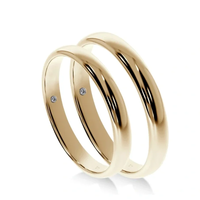 Alliance Homme Gabin Or & Diamant 3,5 MM | LeDiamanti Maroc