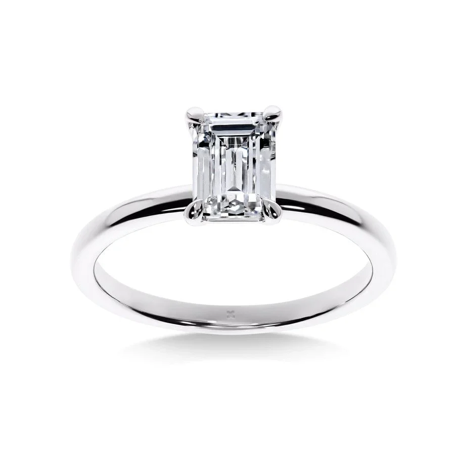 Love - Bague de Fiançailles Diamant Émeraude | LeDiamanti Maroc