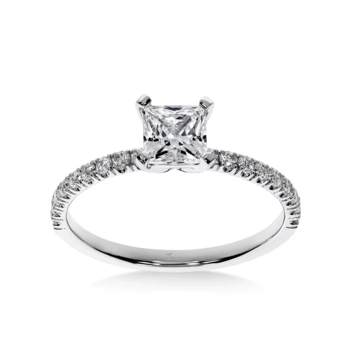 Ma Promise - Bague de Fiançailles Diamant Princesse | LeDiamanti Maroc