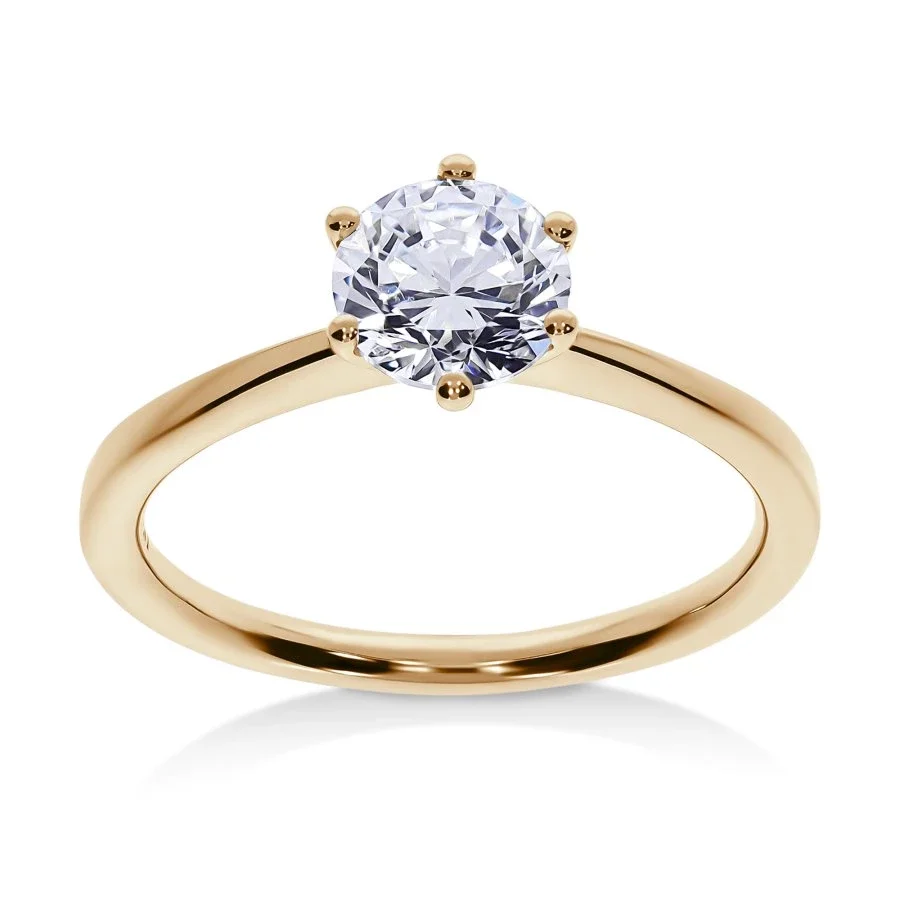 Ma Vie - Bague de Fiançailles Diamant Princesse | LeDiamanti Maroc