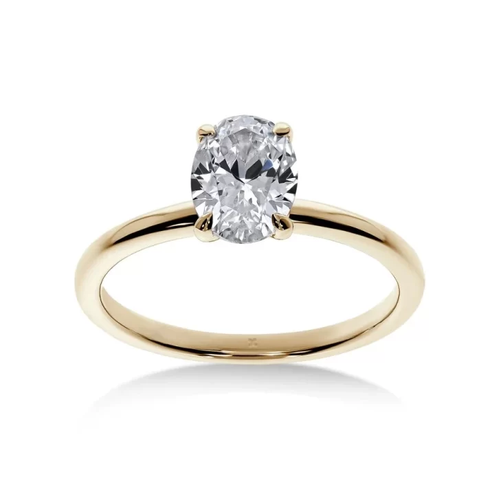 Love - Bague de Fiançailles Diamant Ovale | LeDiamanti Maroc