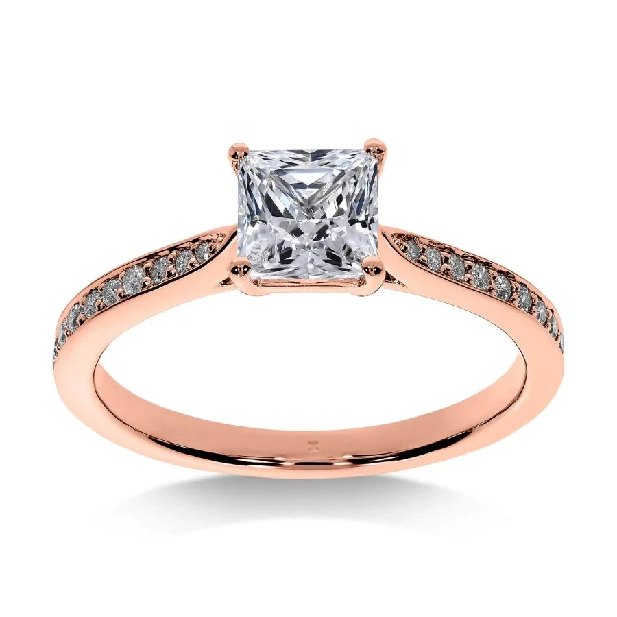 Bague de Fiançailles Diamant Princesse Trésor | LeDiamanti Maroc