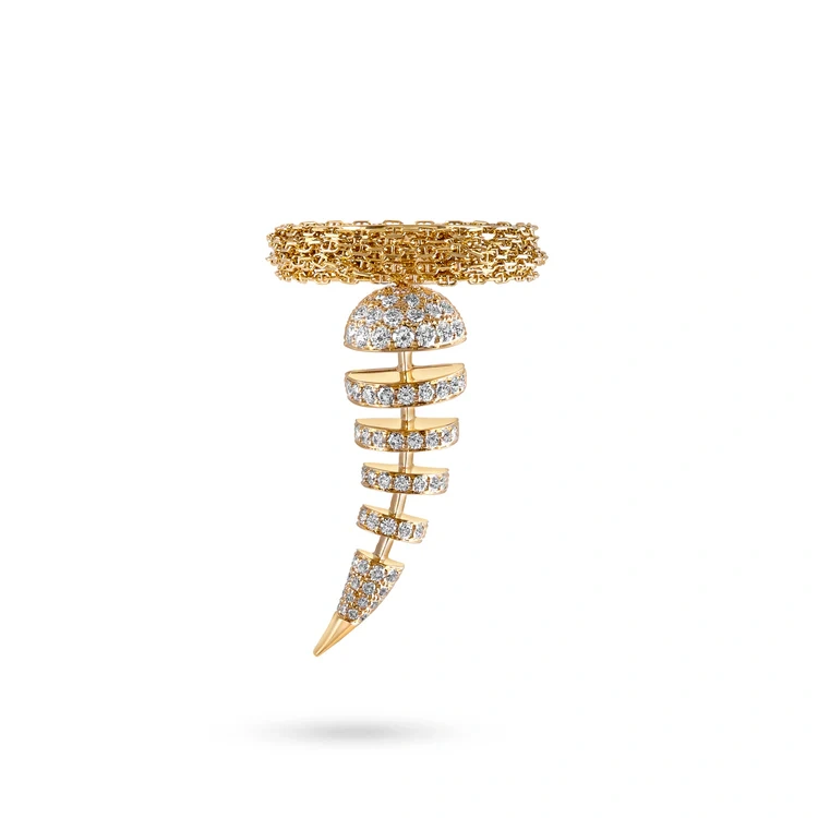 Bague London Grande – Audace et raffinement en or | LeDiamanti Maroc