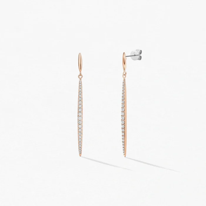 BOUCLES D’OREILLES EN DIAMANT STILETTO | LeDiamanti Maroc