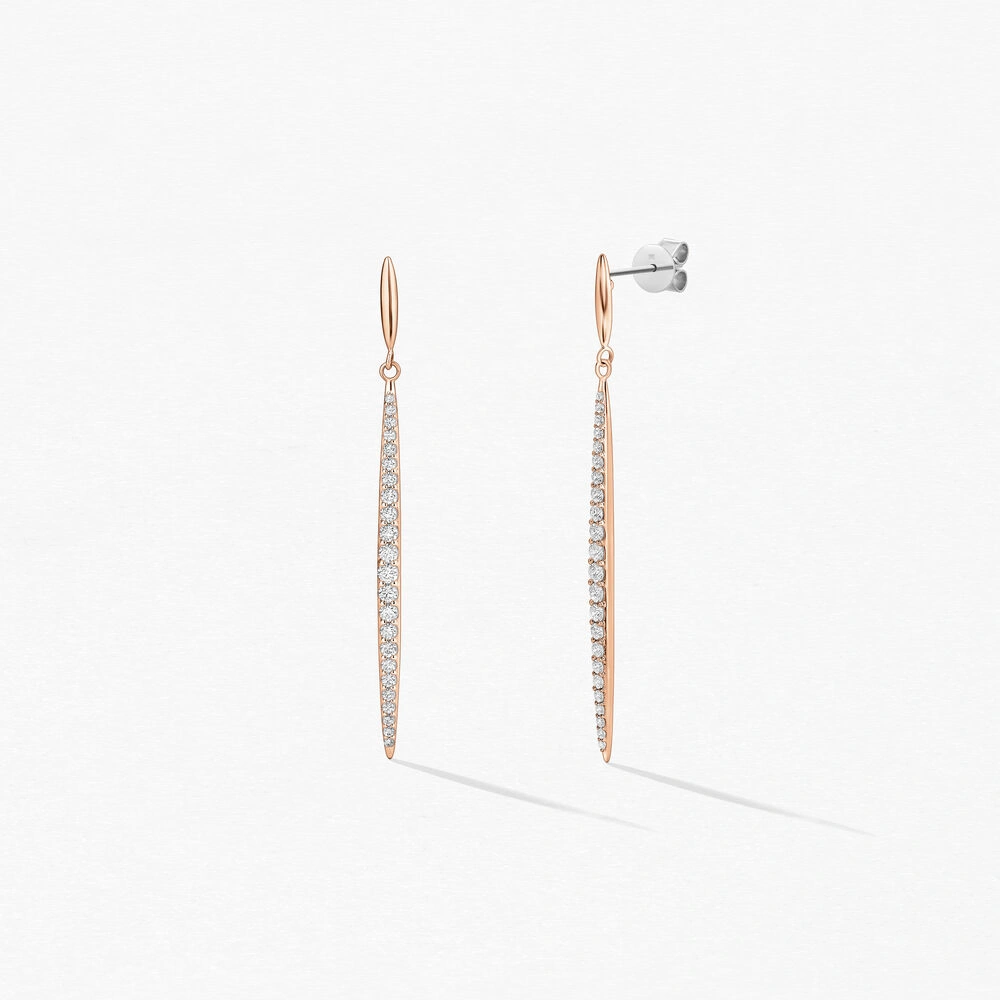 BOUCLES D’OREILLES EN DIAMANT STILETTO | LeDiamanti Maroc