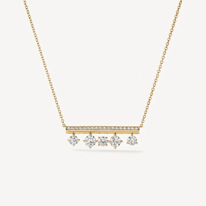 Collier Juste un Trait Grand - Diamants Naturels | LeDiamanti Maroc