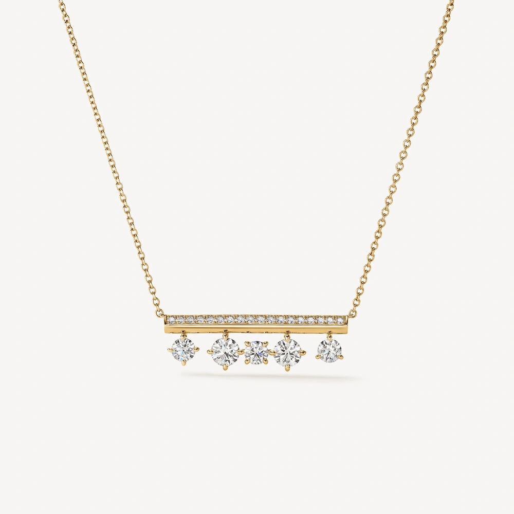 Collier Juste un Trait Grand - Diamants Naturels | LeDiamanti Maroc