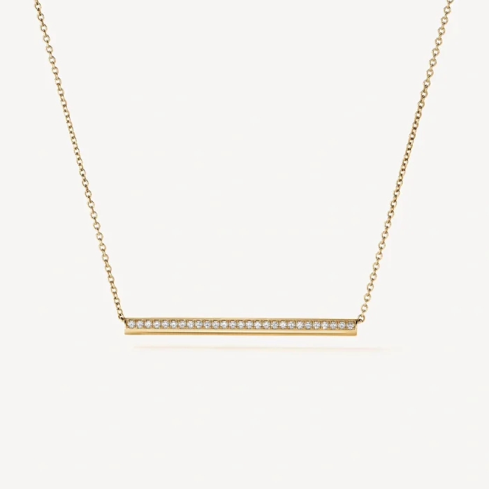 Collier Juste un Trait Pure - Diamants Naturels | LeDiamanti Maroc