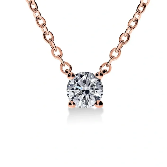 Pendentif Élégance Pure - Or 18K et Diamant Naturel | LeDiamanti Maroc