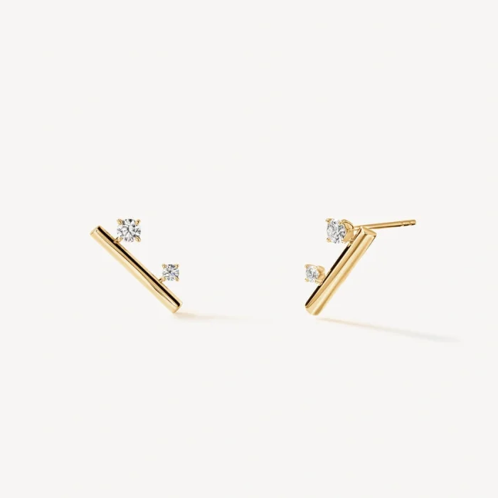 Boucles d'Oreilles Diamant Silhouette en Or | LeDiamanti Maroc