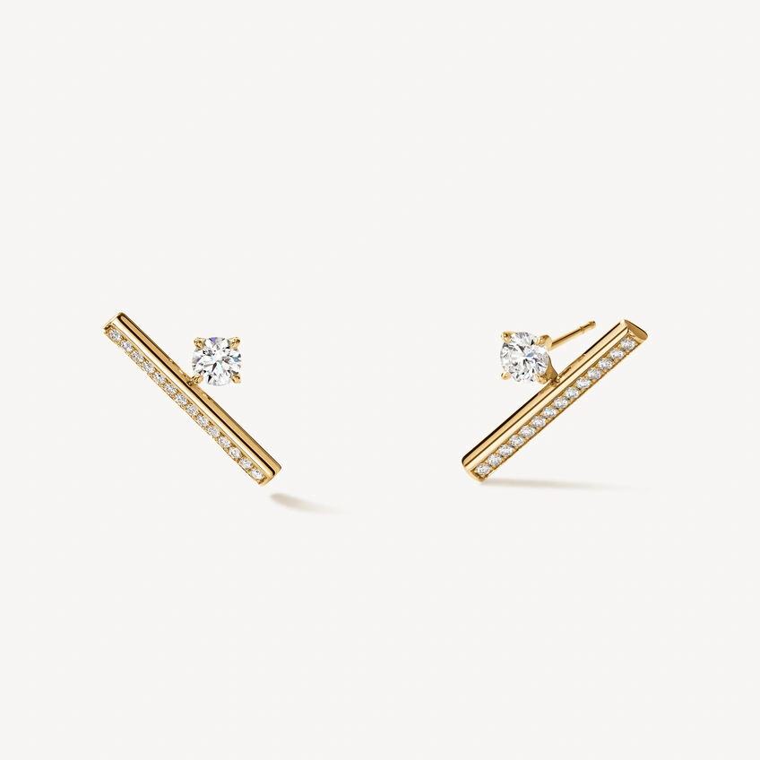 Boucles d'Oreilles Diamant Silhouette Grande | LeDiamanti Maroc
