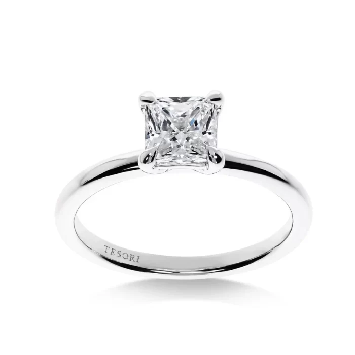Love - Bague de Fiançailles Diamant Princesse | LeDiamanti Maroc