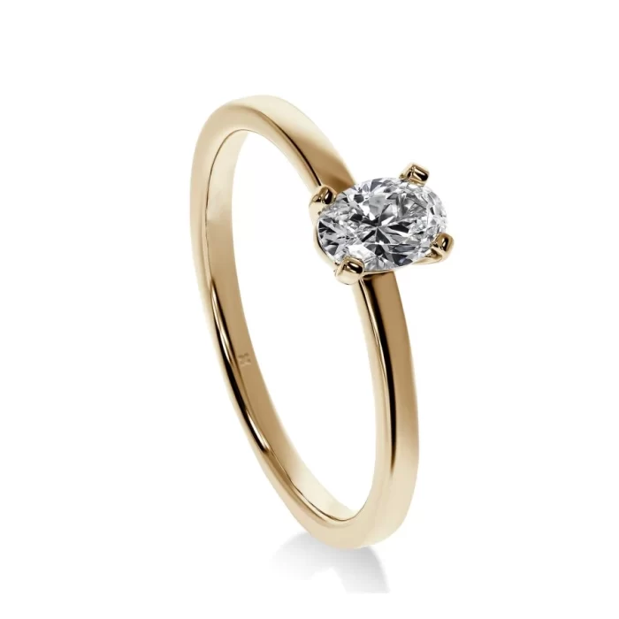 Bague de Fiançailles Diamant Ovale Fascination | LeDiamanti Maroc