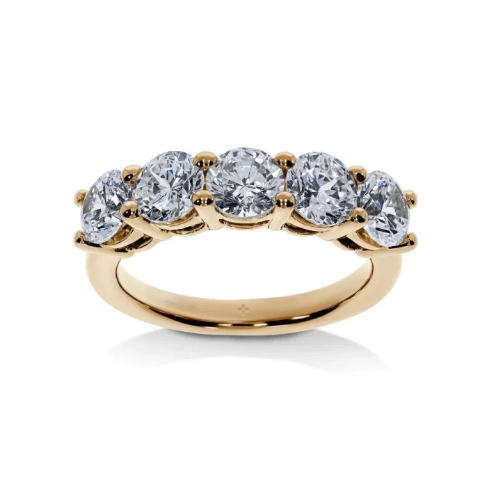 Alliance Ange – Diamants Ronds | Or 18 Carats ou Platine | LeDiamanti Maroc