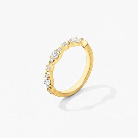 Alliance Shine Diamants Or Blanc 18K | LeDiamanti Maroc