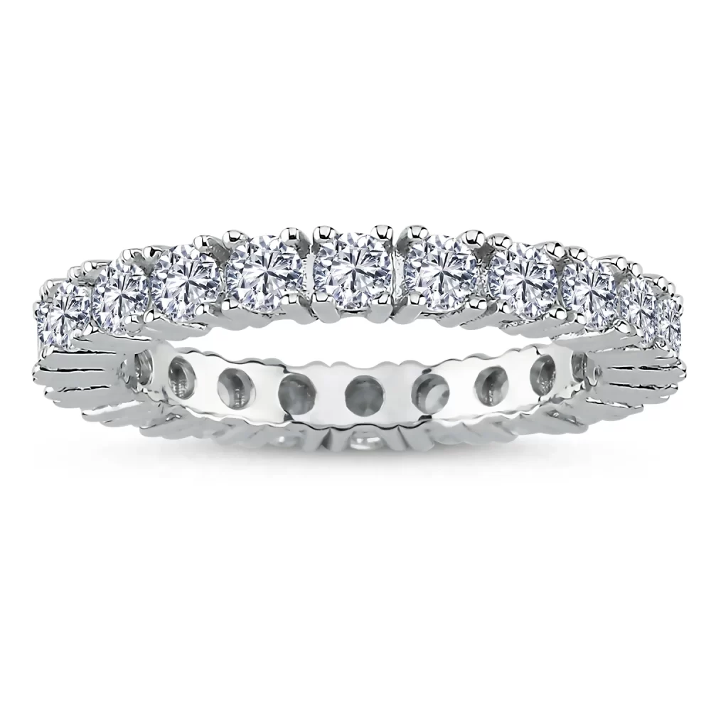Alliance Diamants Ronds Tour Complet Moderne Ange | LeDiamanti Maroc – Image 3