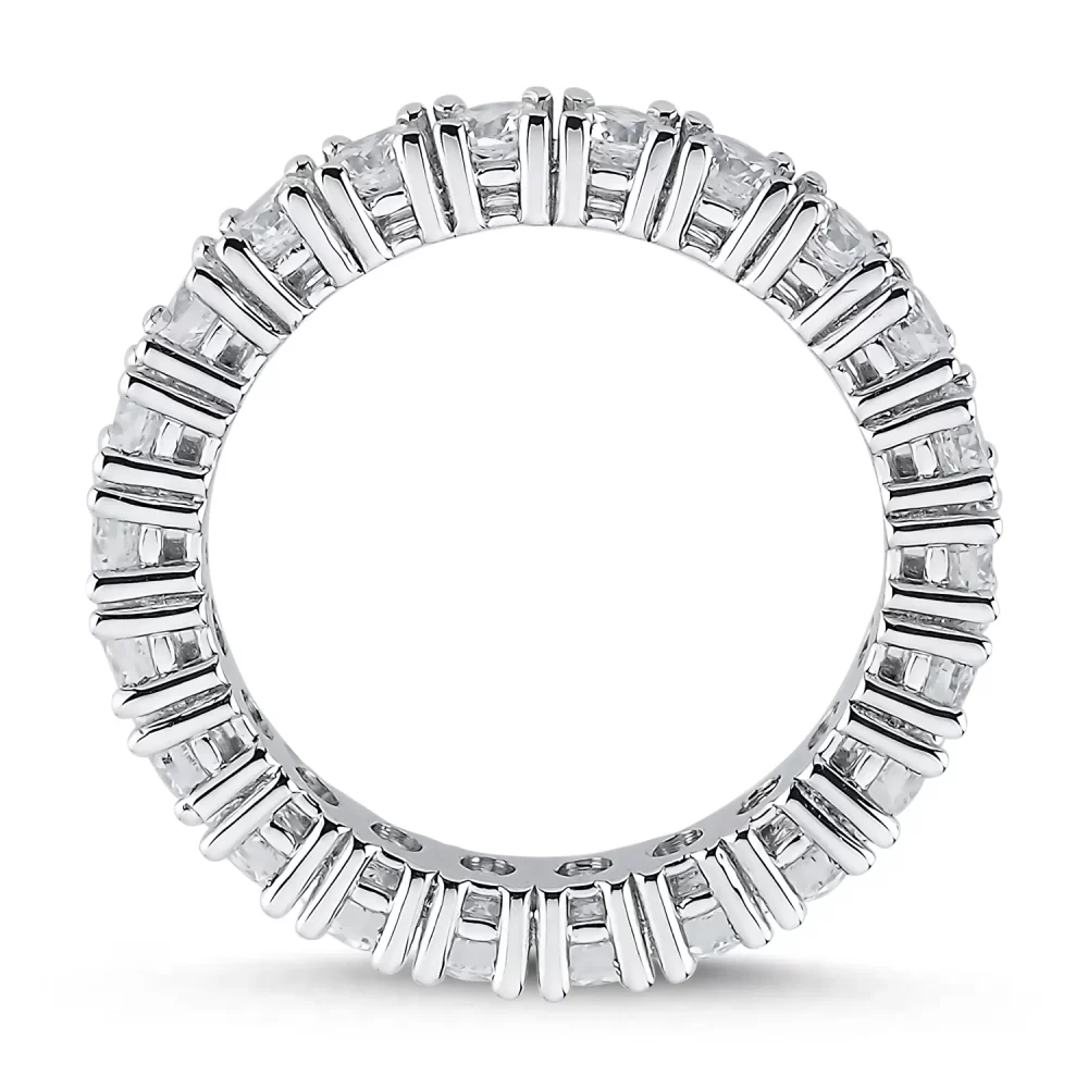 Alliance Diamants Ronds Tour Complet Moderne Ange | LeDiamanti Maroc – Image 2
